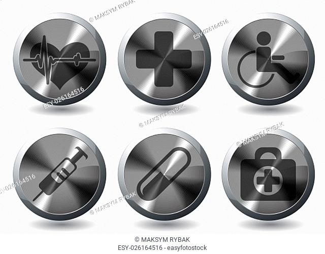 medical vector icons for web sites and user interface