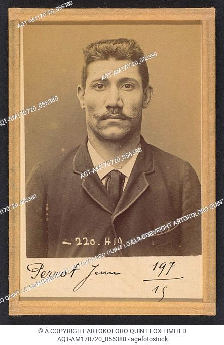 Perrot. Jean. 33 ans, nÃ© le 18/11/61 Ã  Tulle (CorrÃ¨ze). Cordonnier. Anarchiste. 2/7/94., 1894, Albumen silver print from glass negative, 10