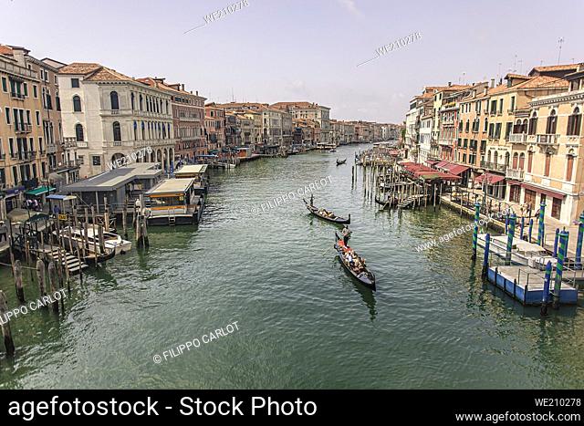 VENICE, ITALY: Canal Grande Landscape in Venice