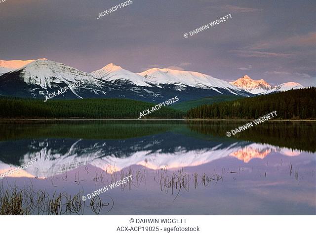 Patricia Lake and the Trident Range, Jasper National Park, Alberta, Canada