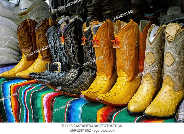 Mexican Leather Boots. Redland Market Village. Homestead. Florida. USA