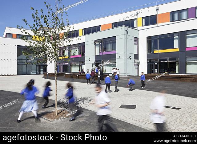 Edinburgh Primary School, 97 Queens Road, Walthamstow, London, E17 8QS, Exterior image of playground