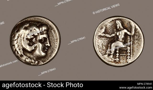 Author: Ancient Greek. Tetradrachm (Coin) Depicting the Hero Herakles - 336/323 BC - Greek. Silver. 336 BC'323 BC. Macedonia