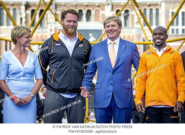 King Willem Alexander of The Netherlands opens the European Athletics Championships at the Museumplein in Amsterdam, The Netherlands, 5 July 2016