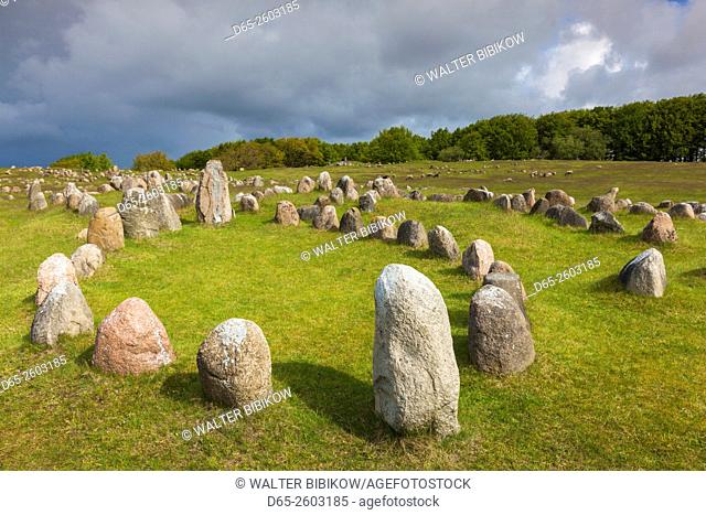 Denmark, Jutland, Aalborg-Lindholm, Lindholm Hoje, Viking Burial Ground