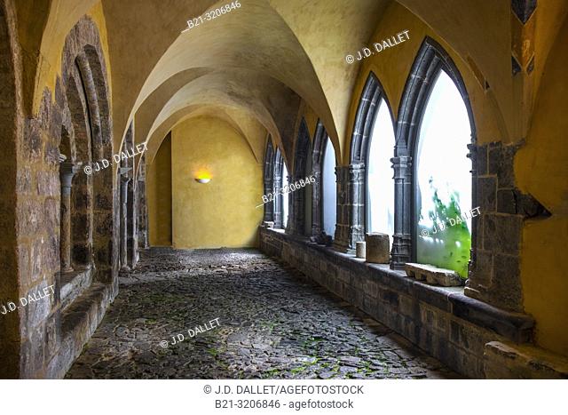 France, Auvergne, Cantal, Mauriac: Remains of Saint Peter's abbey.The abbey was built in the 12th century to replace an earlier Carolingian monastery