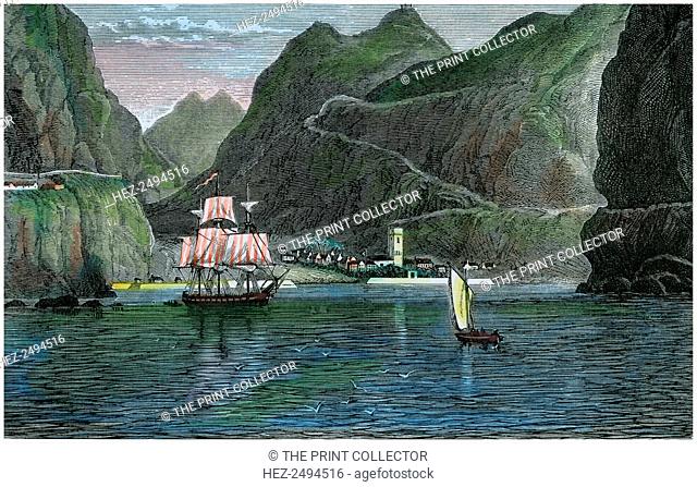 St Helena, c1875. The island in the mid-Atlantic is best known as the location of the final exile of Emperor Napoleon I of France