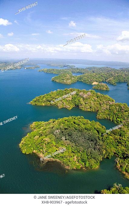Islands in Gatun Lake, Panama Canal, Panama