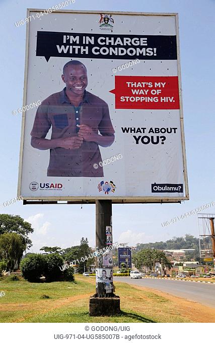 AIDS/HIV information poster in Kampala
