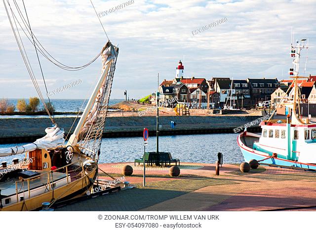 Harbor of Urk, an old Dutch fishing village
