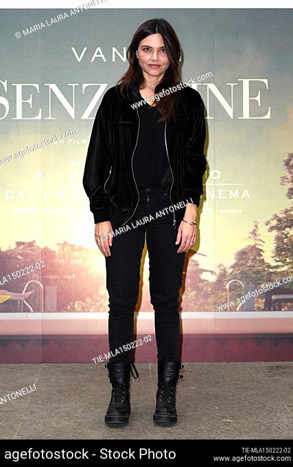 The director Elisa Fuksas during the photocall, Rome, ITALY-15-02-2022