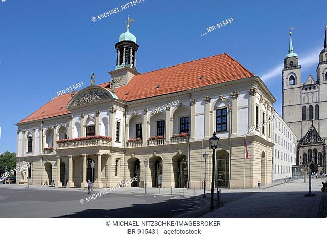The old townhall, market, Magdeburg, Saxony-Anhalt, Germany, Europe