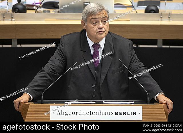 02 September 2021, Berlin: Holger Krestel (FDP), deputy leader of the parliamentary group in the House of Representatives