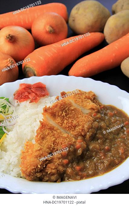 Curry with pork cutlet