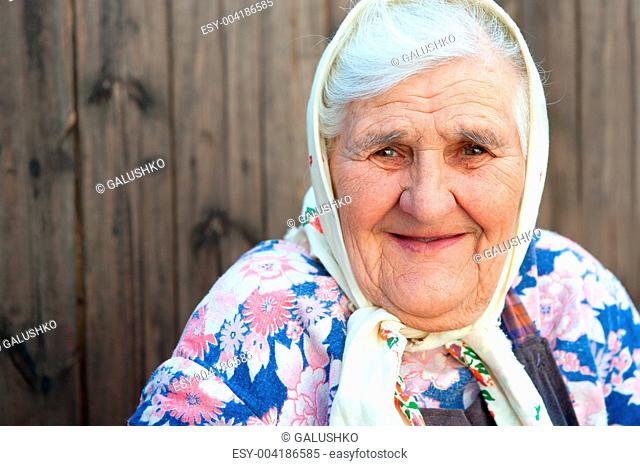 The old woman age 84 years