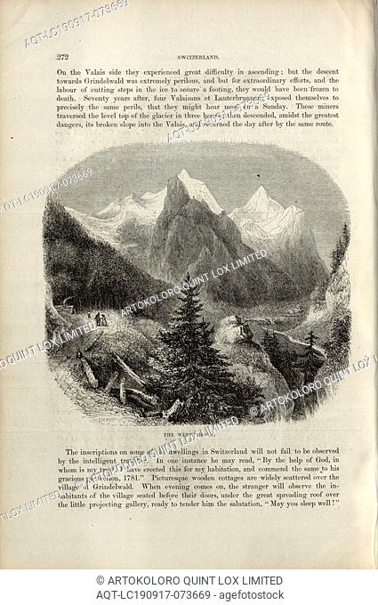 The Wetterhorn, View from the Wetterhorn, Signed: Champin, p. 272, Champin, Jean-Jacques, Charles Williams, The Alps, Switzerland, and the North of Italy