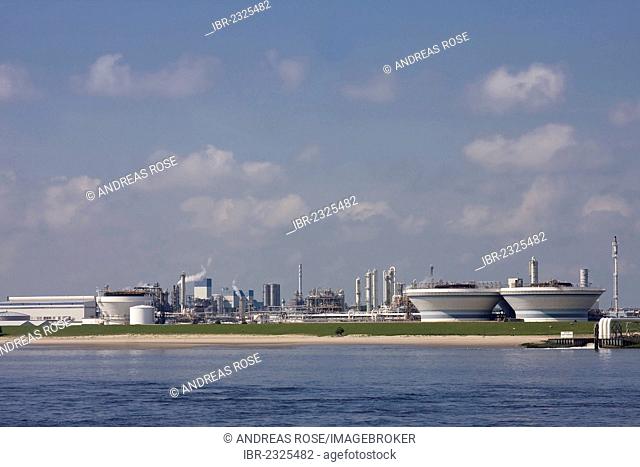 Dow Chemical chemical plant, biological treatment plant, Stade, Lower Saxony, Germany, Europe