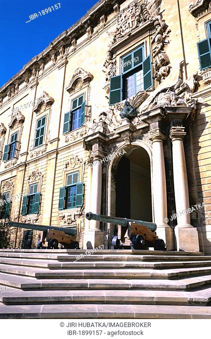 Seat of the Prime Minister, Auberge de Castille, Valletta, Malta, Europe