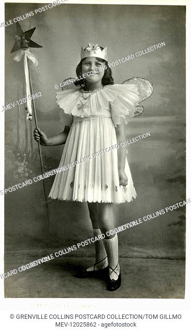 Dorothy - dressed up as a Star or as The Fairy Queen. Taken by a photograph in St Ives, Cambridgeshire