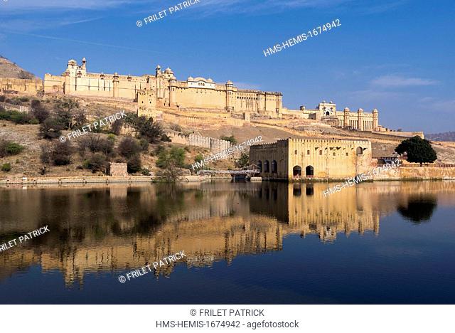 India, Rajasthan state, hill fort of Rajasthan listed as World Heritage by UNESCO, Jaipur, the Amber Fort