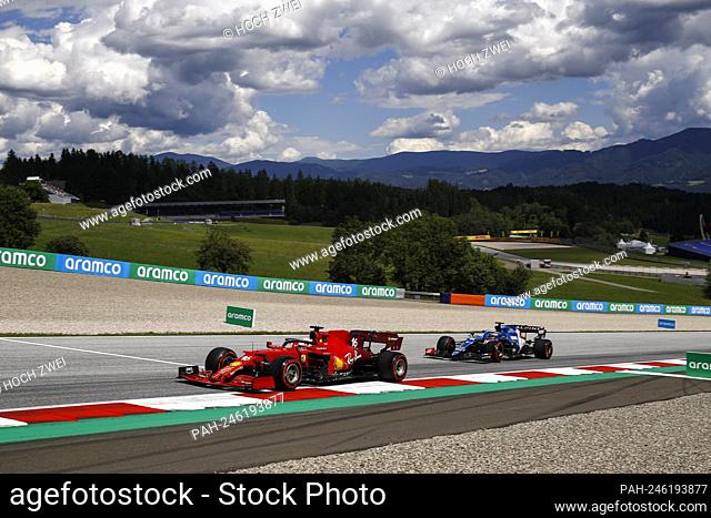 # 16 Charles Leclerc (MON, Scuderia Ferrari Mission Winnow), # 14 Fernando Alonso (ESP, Alpine F1 Team), F1 Grand Prix of Styria at Red Bull Ring on June 26