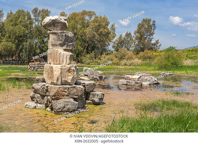 Ruins of Temple of Artemis, Ephesus, Selcuk, Izmir Province, Turkey