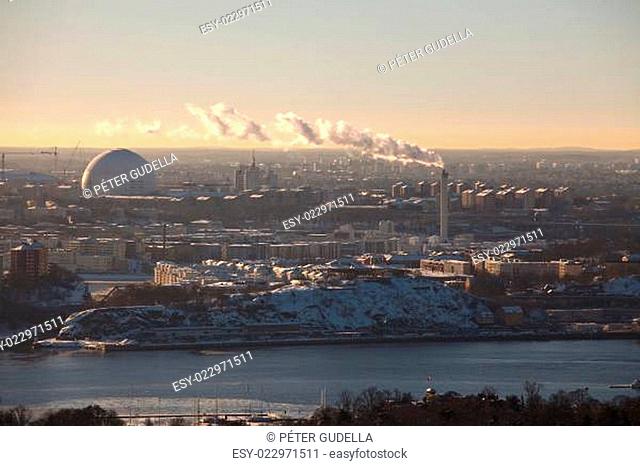 Stockholm winter view