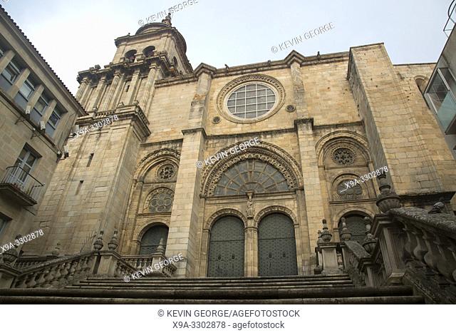 Cathedral Facade; Orense; Galicia; Spain