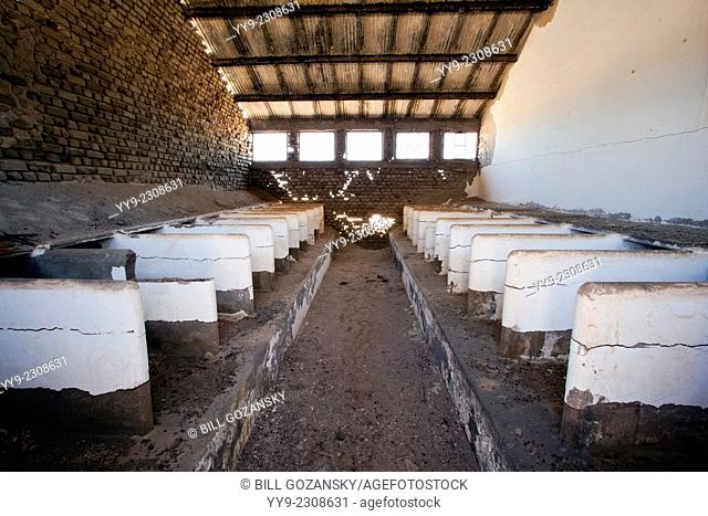 Sleeping Quarters of workers in abandoned Mining Town at Elizabeth Bay - near Luderitz, Namibia, Africa