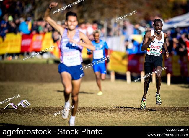 Belgian Isaac Kimeli pictured in action during the men's race at the European Cross Country Championships, in Piemonte, Italy, Sunday 11 December 2022