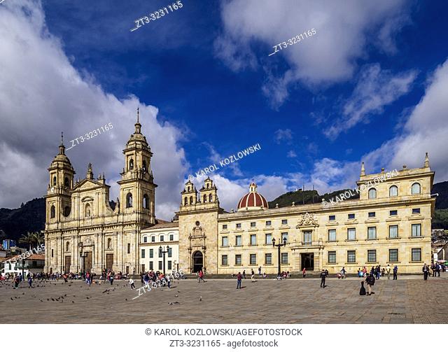 Cathedral of Colombia and Tabernacle Chapel, Bolivar Square, Bogota, Capital District, Colombia