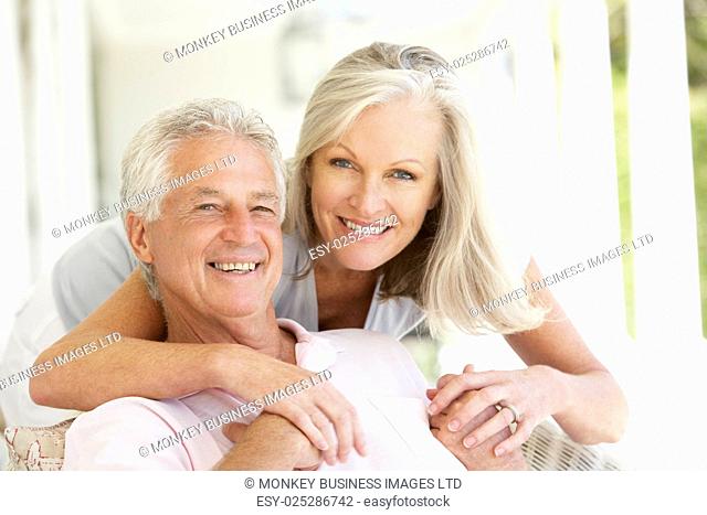 Portrait Of Romantic Senior Couple