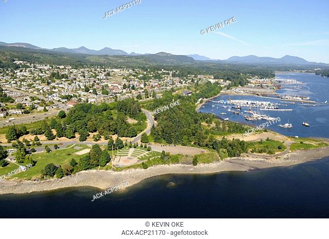 Aerial photo of Ladysmith Harbour, Vancouver Island, British Columbia, Canada