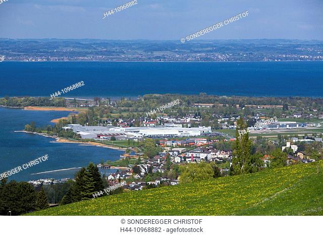 Lake Constance, Staad, Altenrhein, Lake Constance, spring, SG, canton St. Gallen, village, Thal, Staad, Altenrhein, Lake Constance, Switzerland, Europe