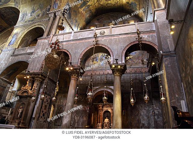 Italy, Venice, interior of Saint Mark's Basilica