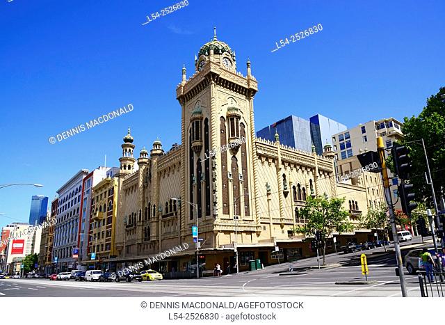 Flinders Street Melbourne Australia Victoria Coastal Capital