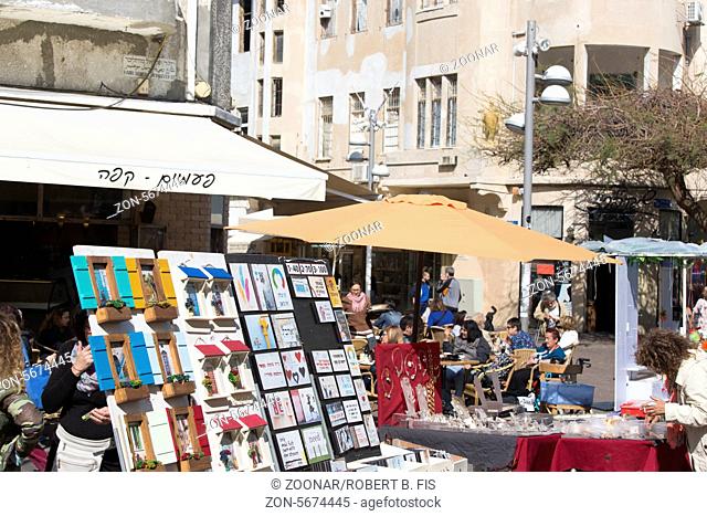 Künstlermarkt auf der Nahalat Binyamin in Tel Aviv, Foto: Robert B. Fishman, ecomedia, 21.2.2014