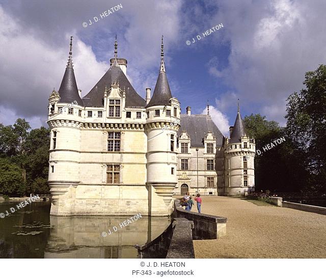 France. Loire valley. Chateau d'azay le-rideau