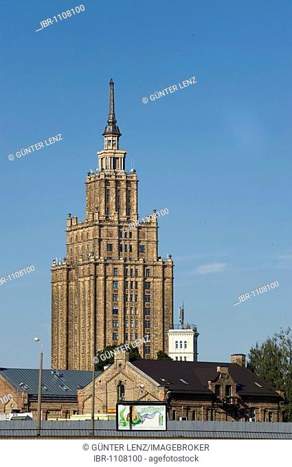 Latvian Academy of Sciences, Socialist Classicism, Riga, Latvia, Baltic States, PublicGround