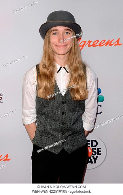 Red Nose Day charity event at the Hammerstein Ballroom - Red Carpet Arrivals Featuring: Sawyer Fredericks Where: New York City, New York