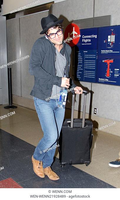 'Glee' star Darren Criss arrives at Los Angeles International Airport (LAX) Featuring: Darren Criss Where: Los Angeles, California