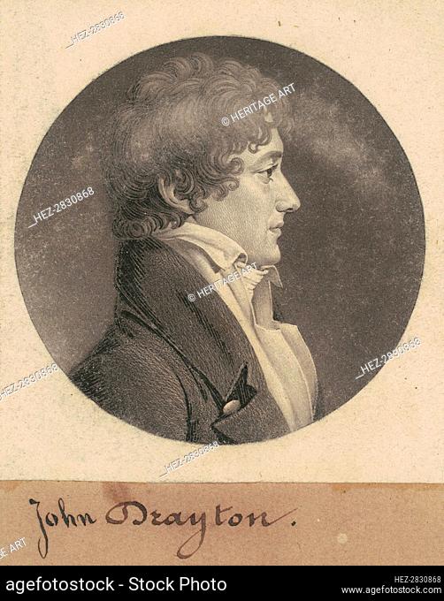 William Drayton, 1809. Creator: Charles Balthazar Julien Févret de Saint-Mémin