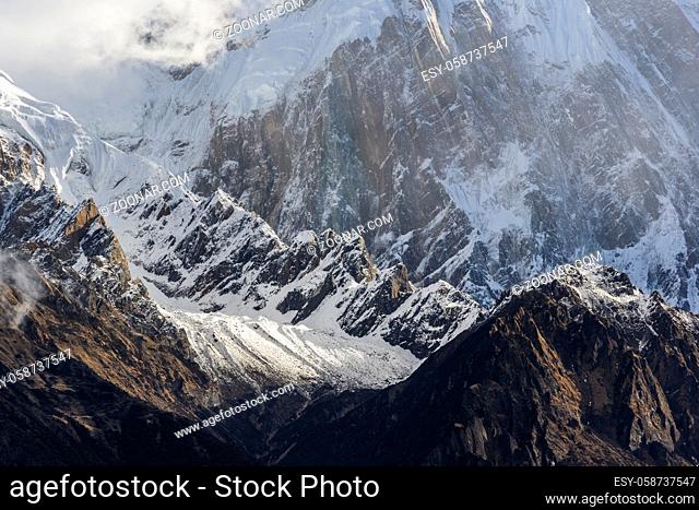 mountain ridge, landscape in tibet china