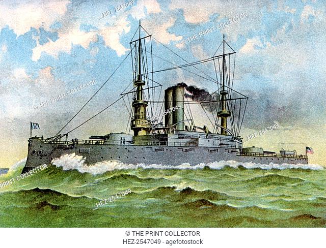USS 'Alabama', American battleship, 1898. An 'Illinois' class pre-dreadnought battleship, 'Alabama' was launched in 1898