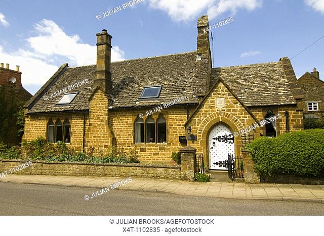 A restored Almshouse in Adderbury, Oxfordshire, now a residential cottage