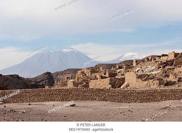Lasana Pucara, A Pre-Columbian Fortress Built On A Cliff By The Loa River, Antofagasta Region, Chile