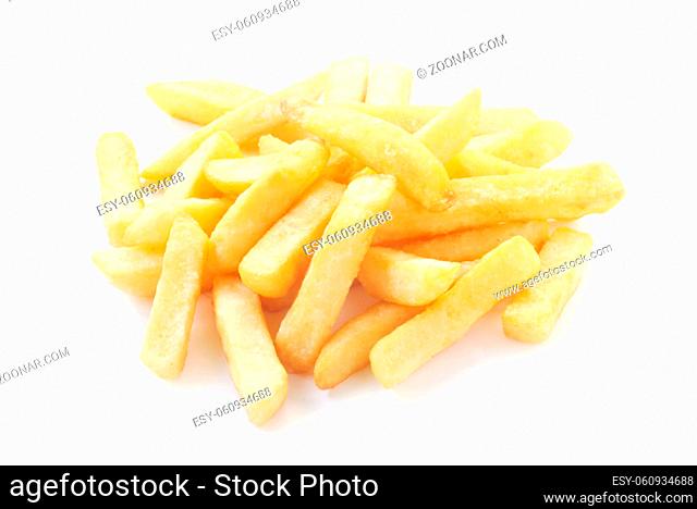 Fried Chips Isolated On White