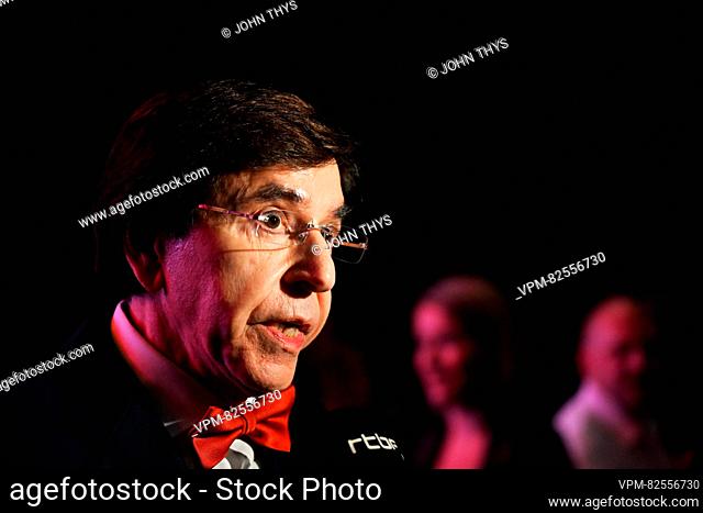Walloon Minister President Elio Di Rupo pictured during a congress of French-speaking socialist party PS with the designation of the head of the lists for the...