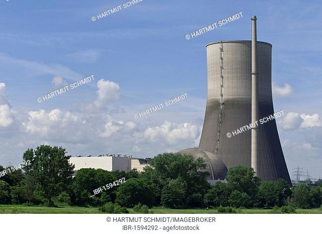 Nuclear power plant Muehlheim Kaerlich being dismantled, operator RWE Power AG, Rhineland-Palatinate, Germany, Europe