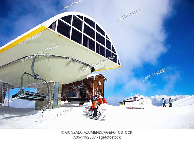 Ski resort of Port Aine. Catalan Pyrenees. Rialp. Pallars Sobira. Lleida-provincia. Catalonia.Spain